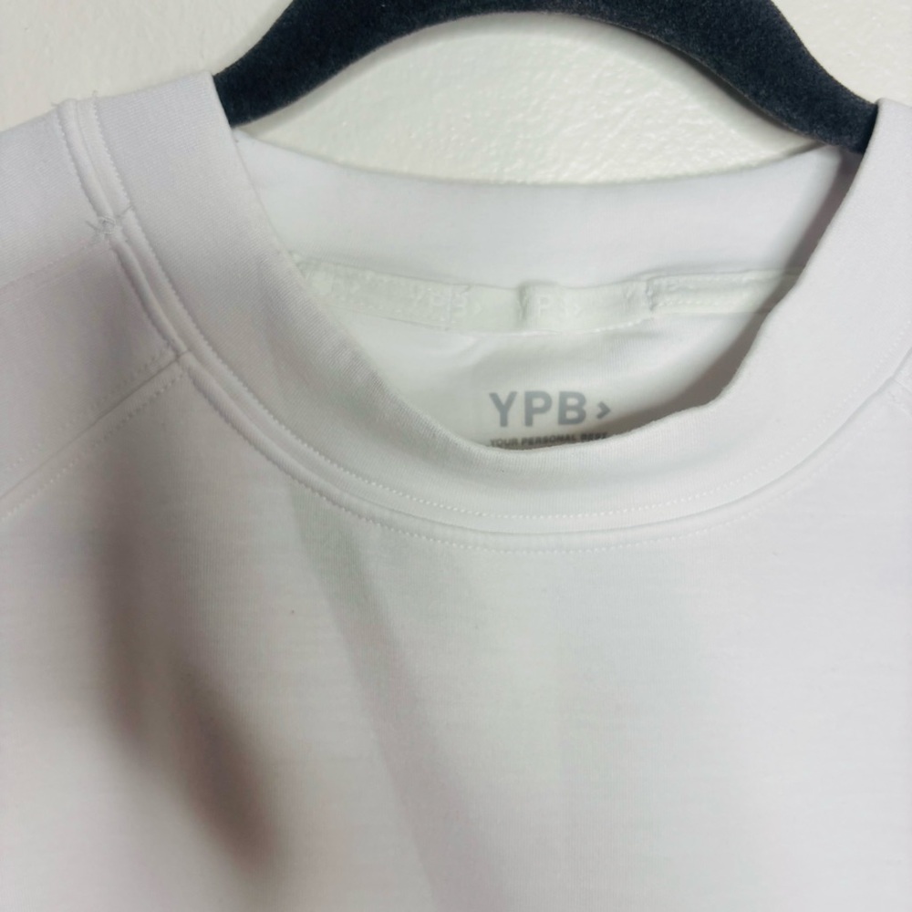White pullover Crewneck Sweatshirt with YPB Tag - Picture 8 of 12